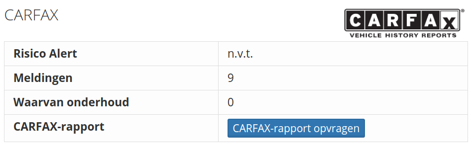 Carfax Melding