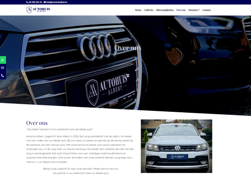 Website Autohuis Albert